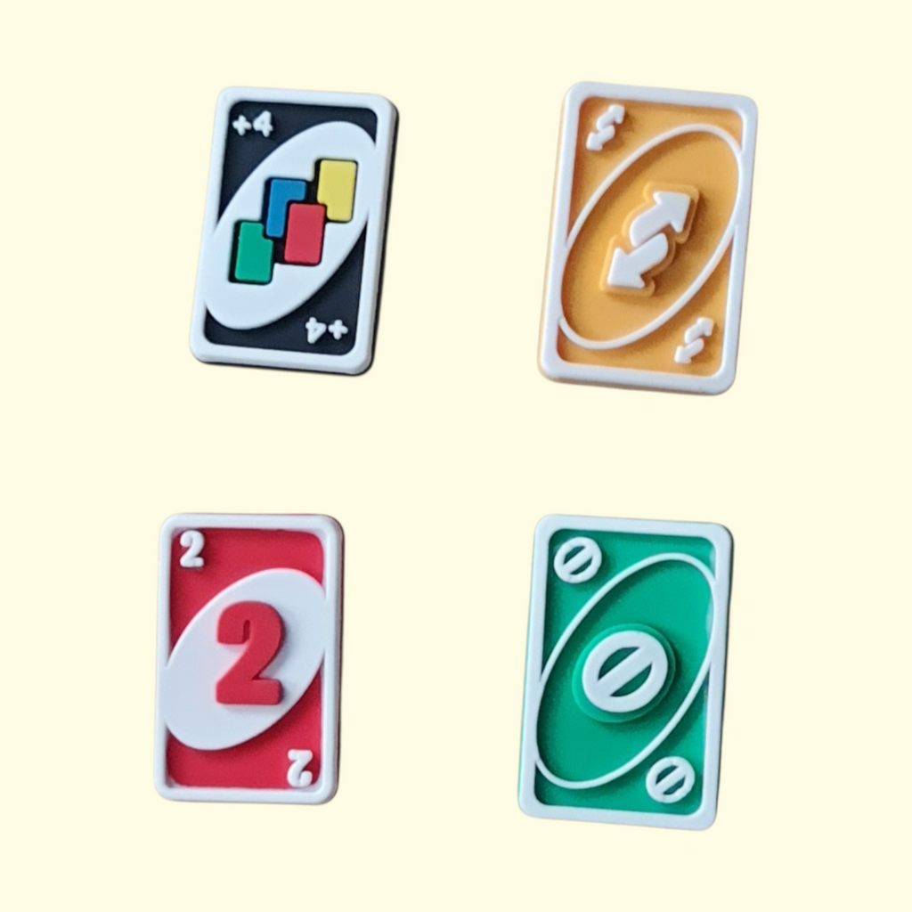 Uno Crocs Charms x4