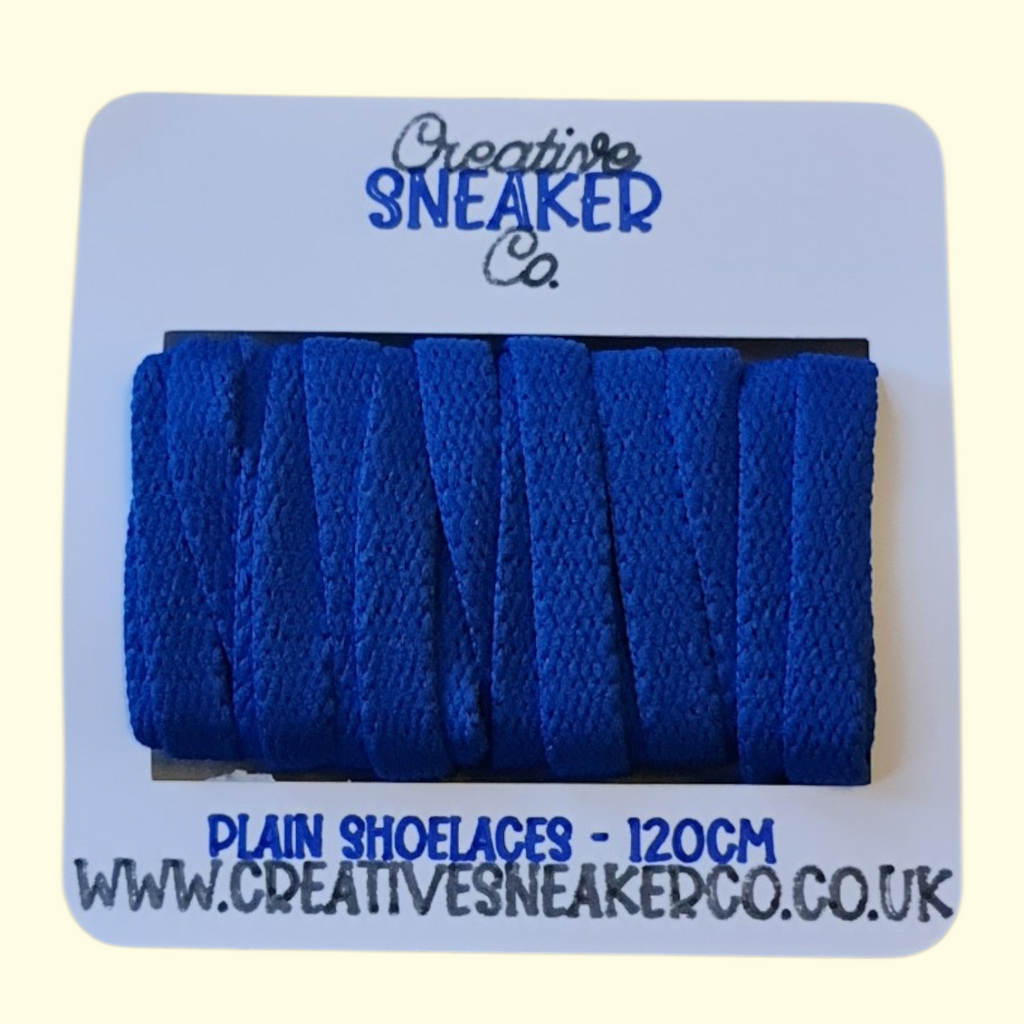 Flat Shoelaces 120cm Cobalt