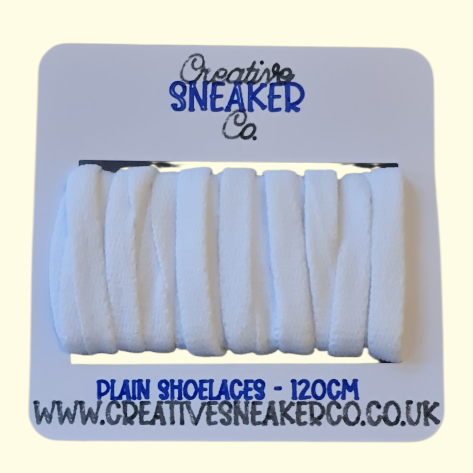 Flat Shoelaces 120cm White