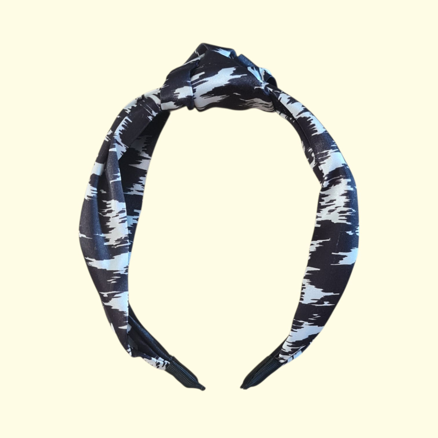 Black and White Knot Headband