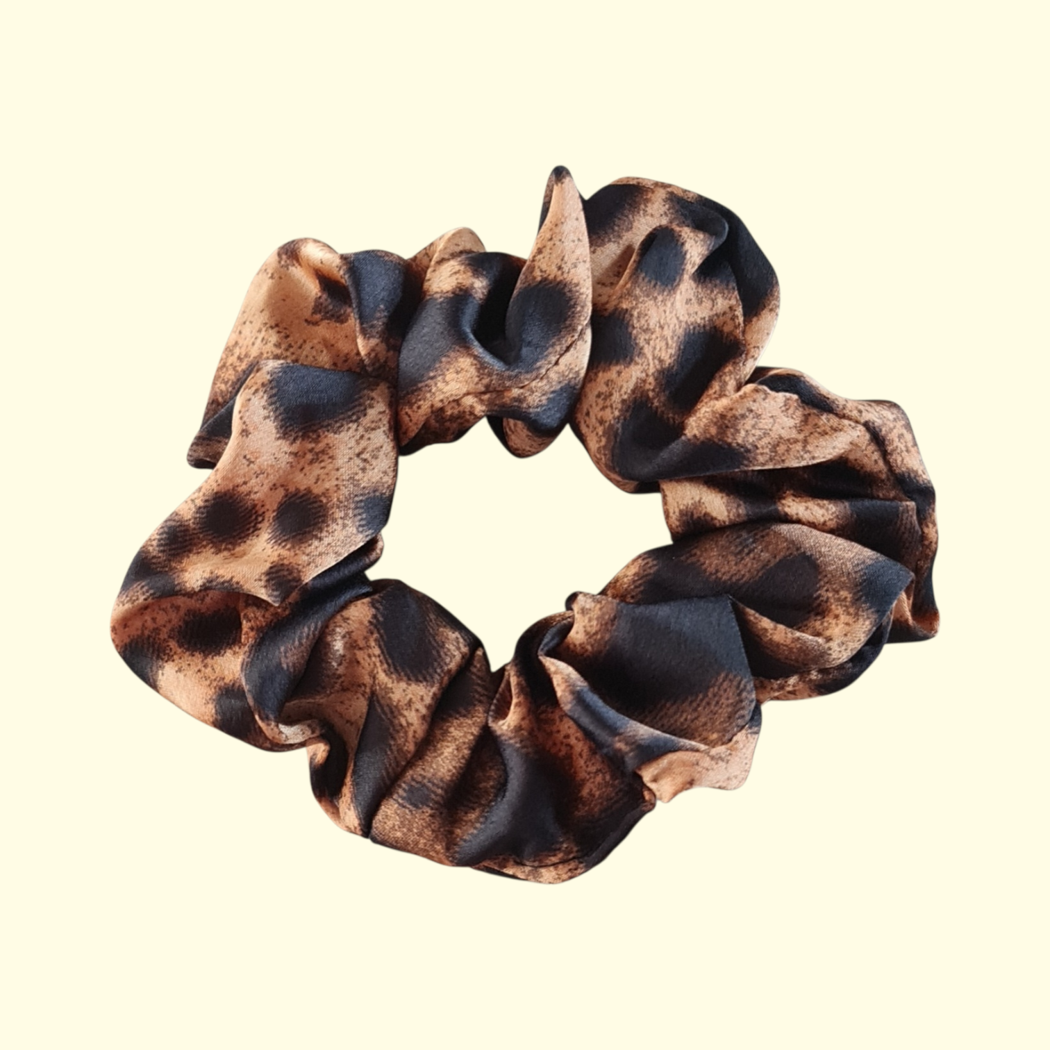 Brown Leopard Hair Scrunchie