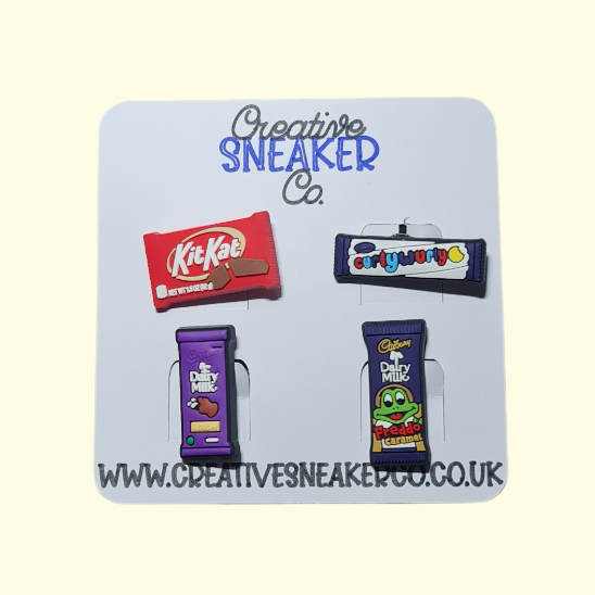 Chocolate Bars Crocs Charms x4