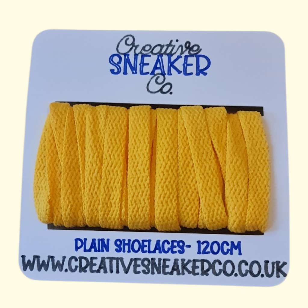 Flat Shoelaces 120cm Mustard