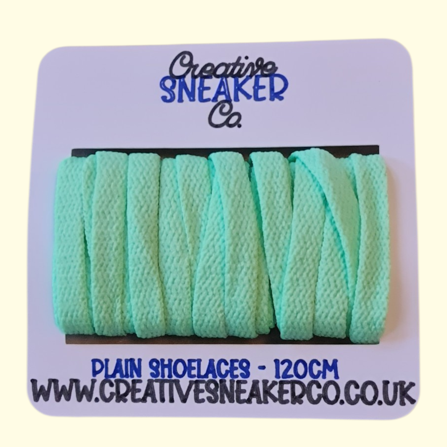 Flat Shoelaces 120cm Pale Green