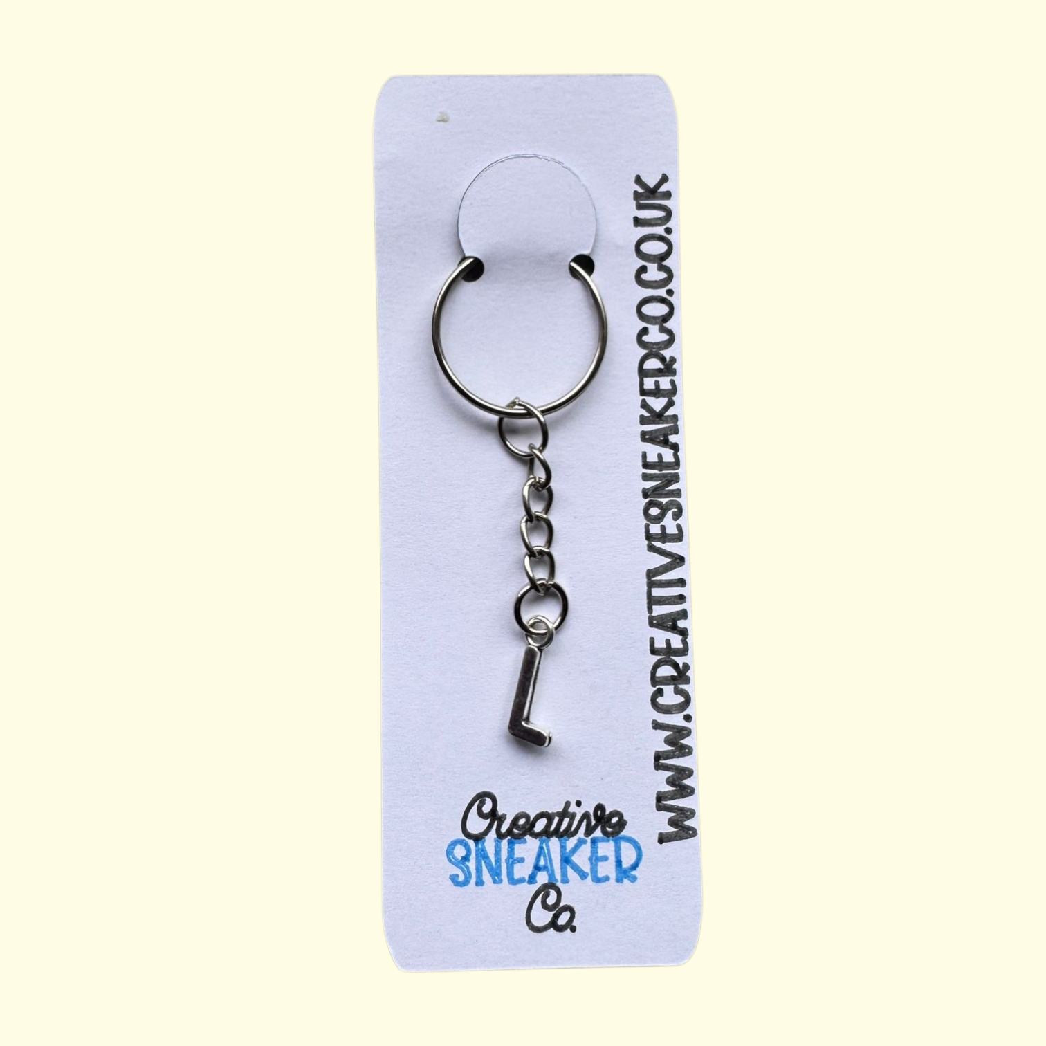Letter L Keyring