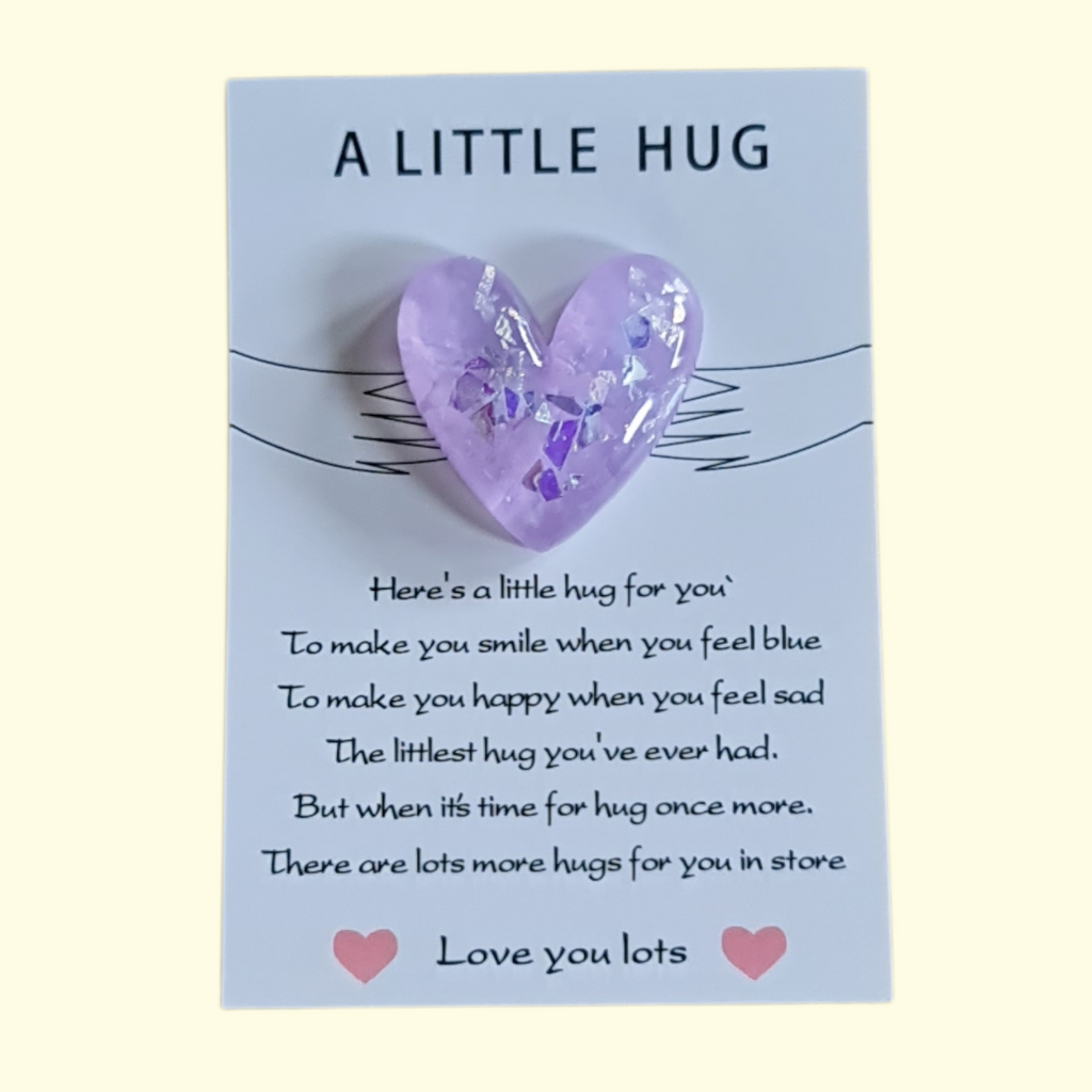 Heart Purple Pocket Hug