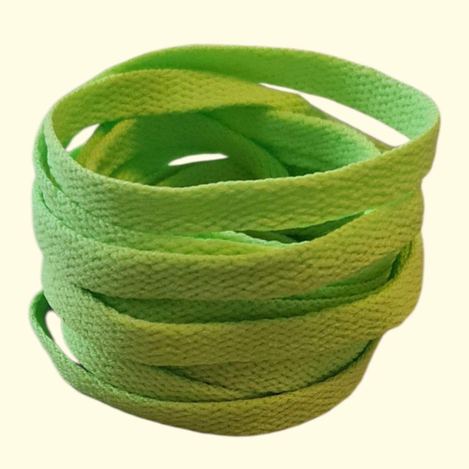 Flat Shoelaces 120cm Bright Green