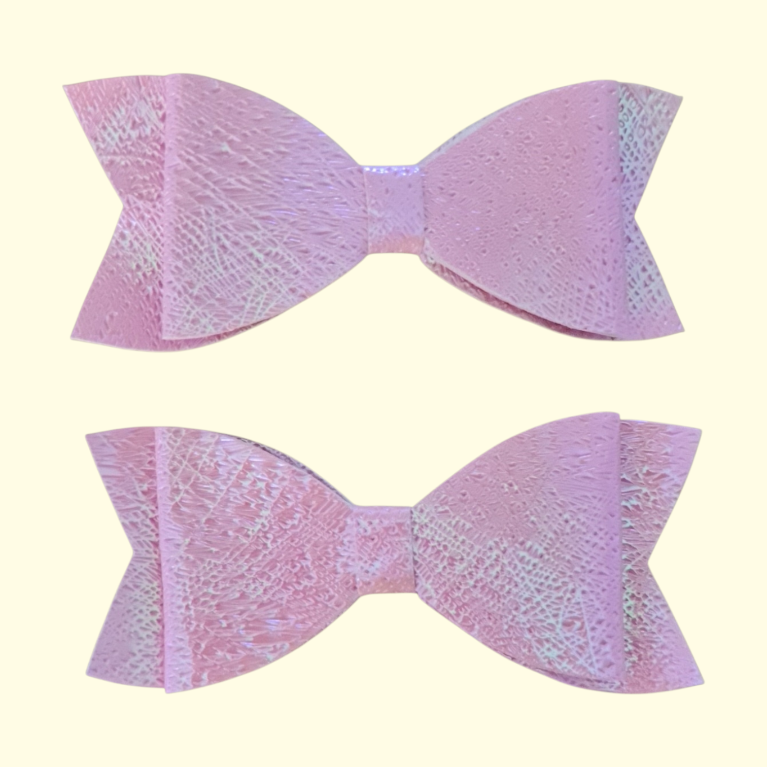 Scratch Pink Hair Bow x2