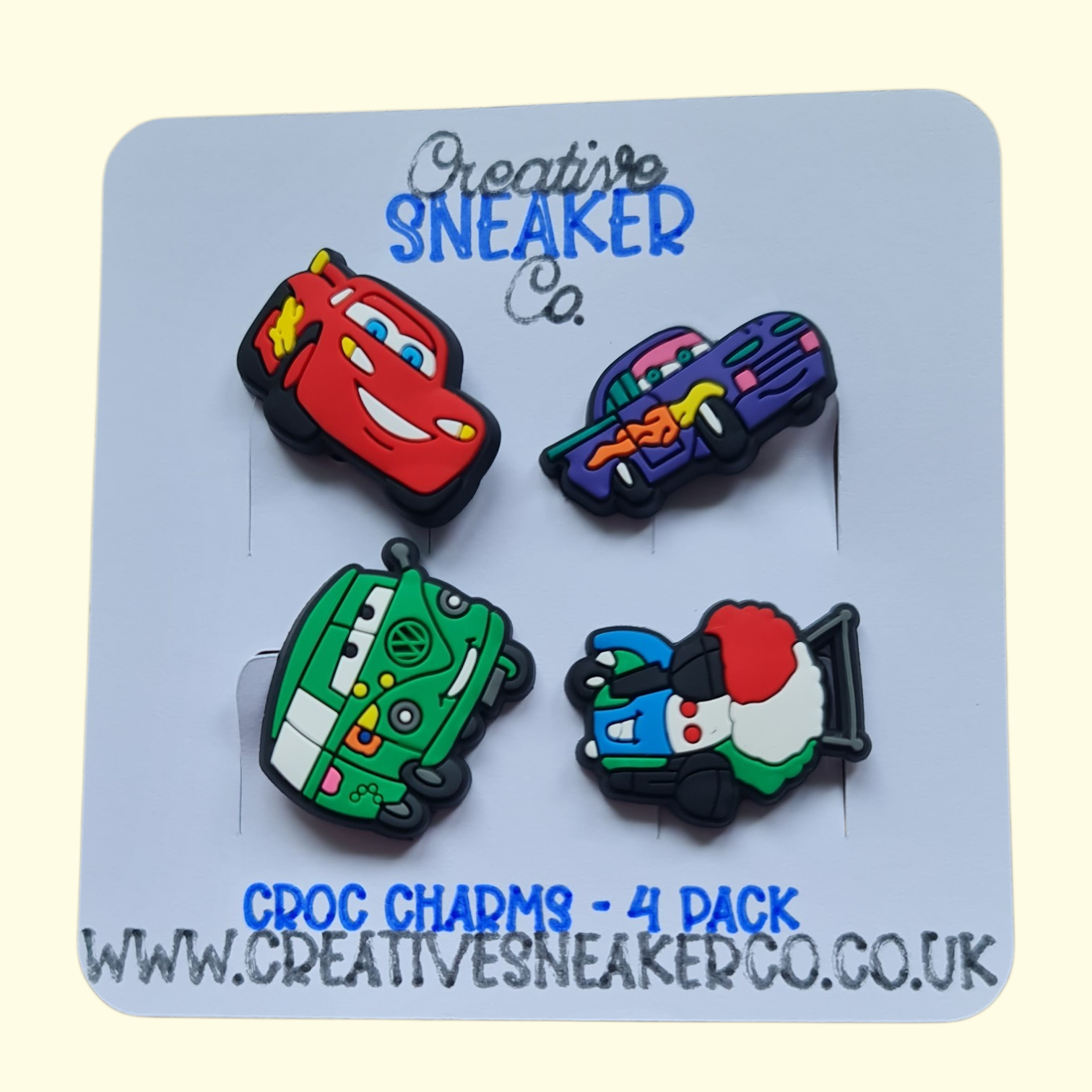 Cars Crocs Charms x4