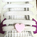 Heart Light Pink Shoelace Charms