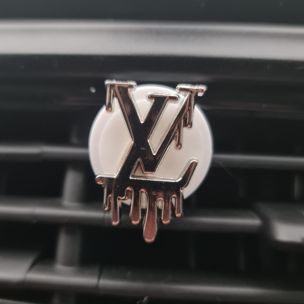 LV Drip Silver Clip In Car Air Freshener