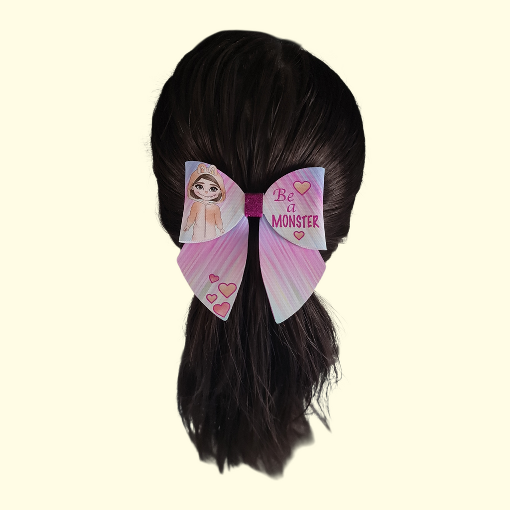 Labubu Be A Monster Brunette Sailor Hair Bow