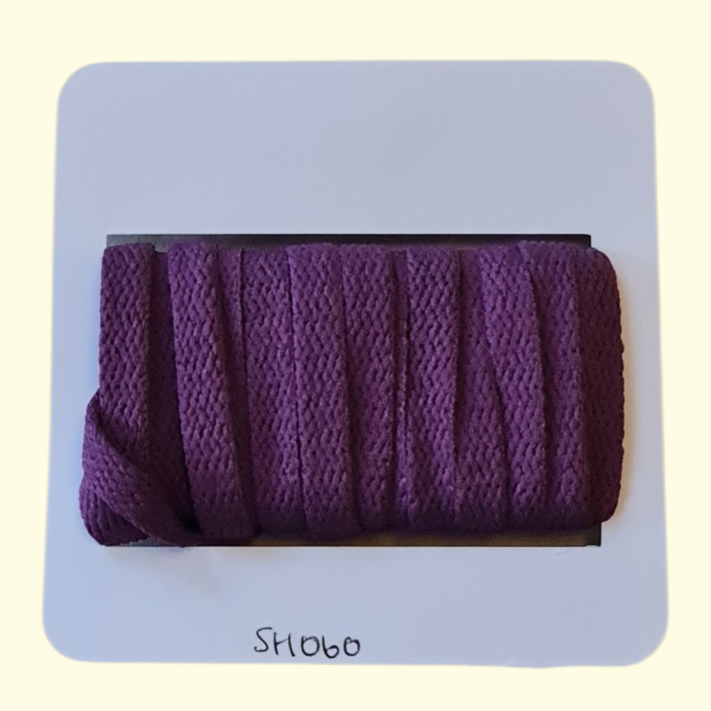 Flat Shoelaces 120cm Dark Purple