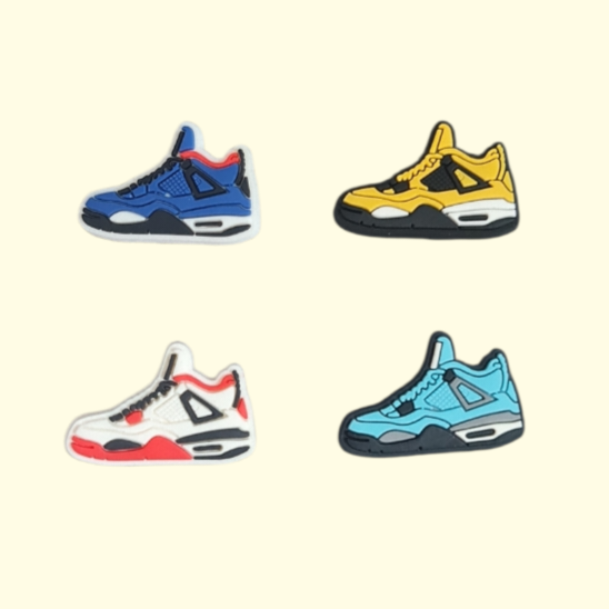 Jordan 4 Crocs Charms x4