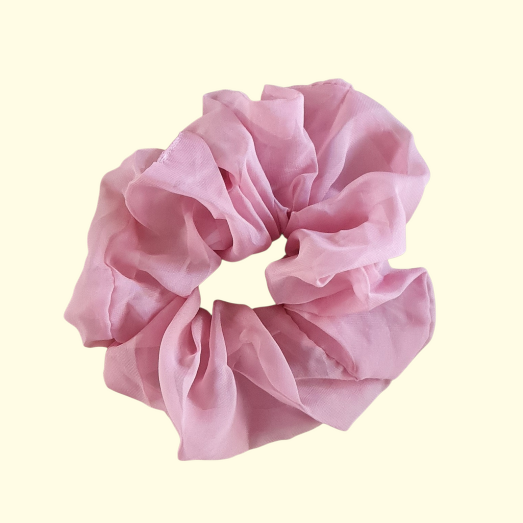 Puff Pink Hair Scrunchie