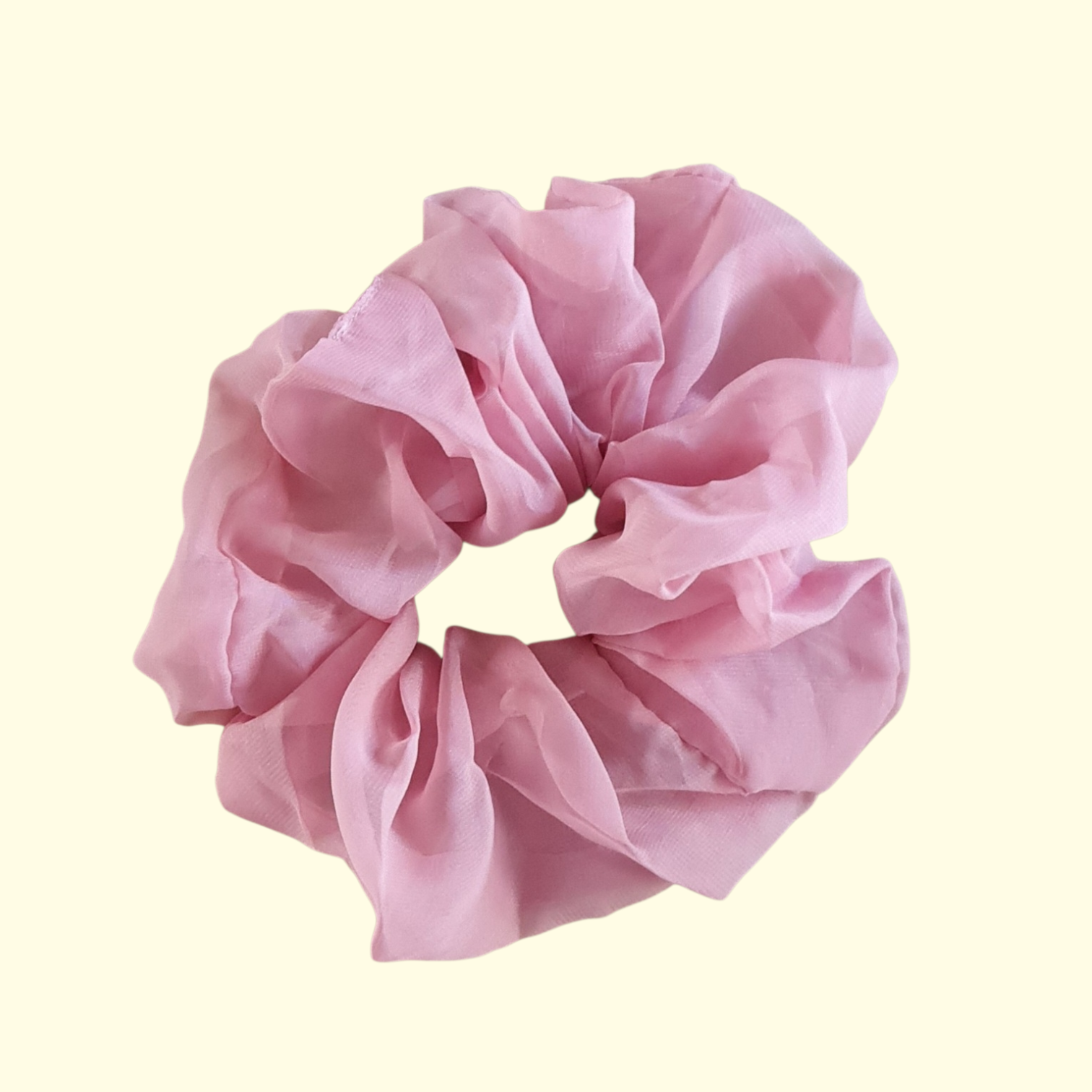 Puff Pink Hair Scrunchie