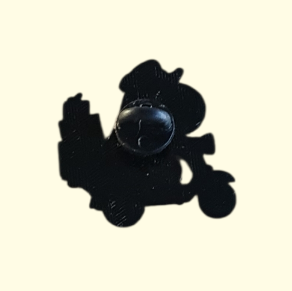 Capybara Moped Pin Badge