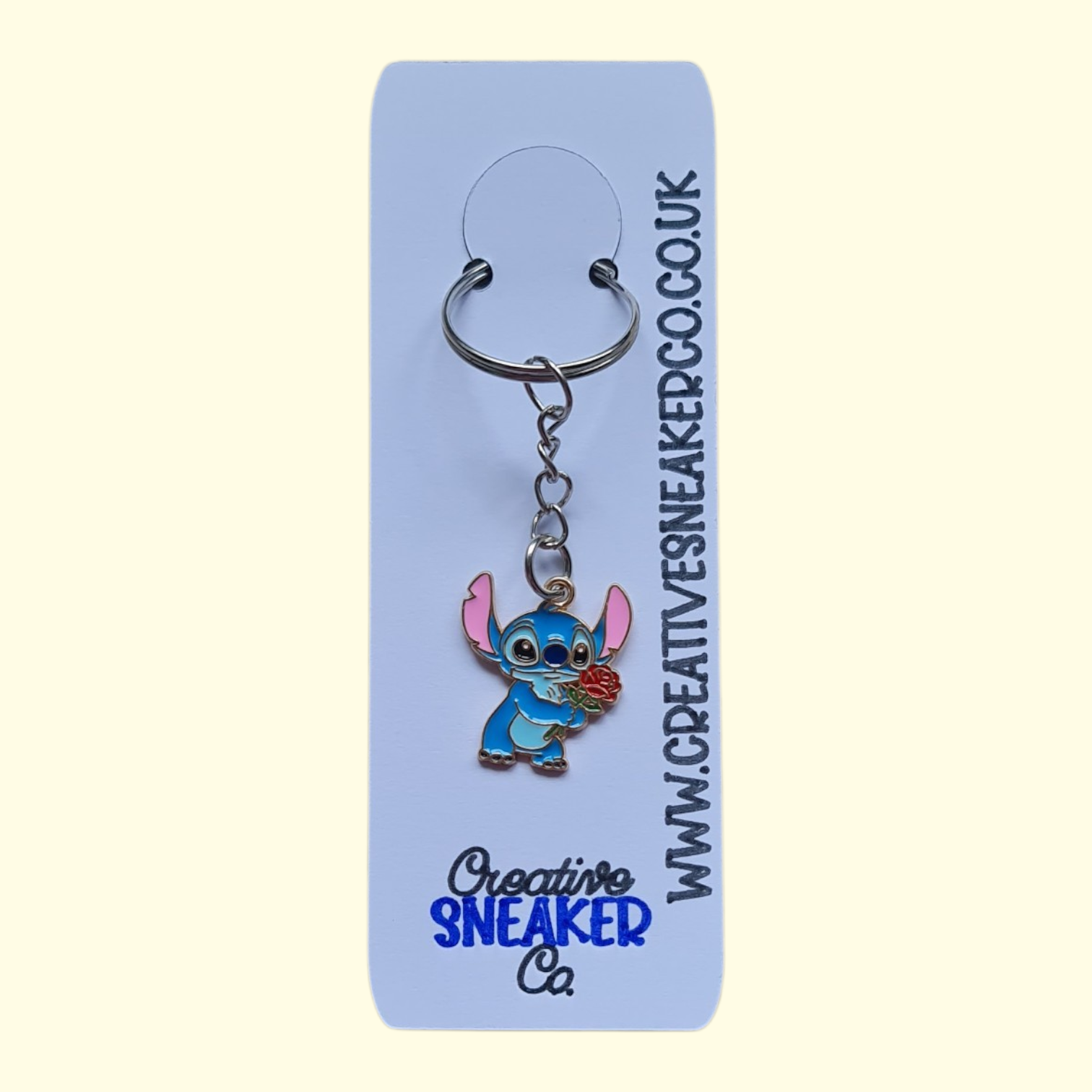 Stitch Rose Keyring