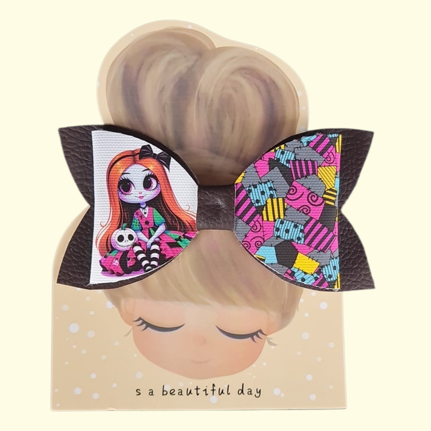 Halloween Sally Nightmare Before Christmas Standard Hair Bow