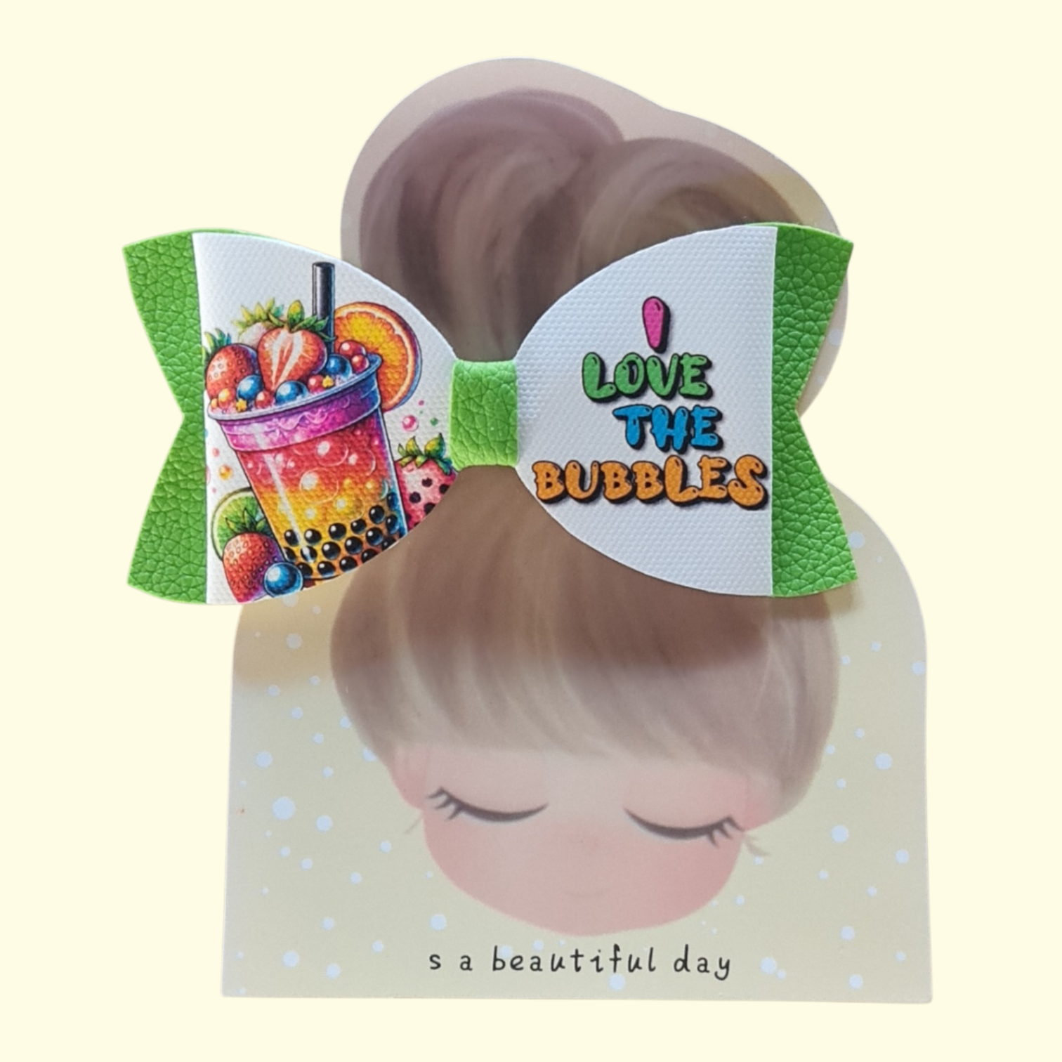 Boba Hair Bow