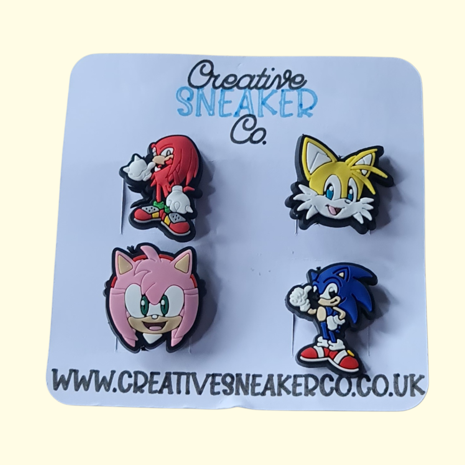 Sonic Crocs Charms x4