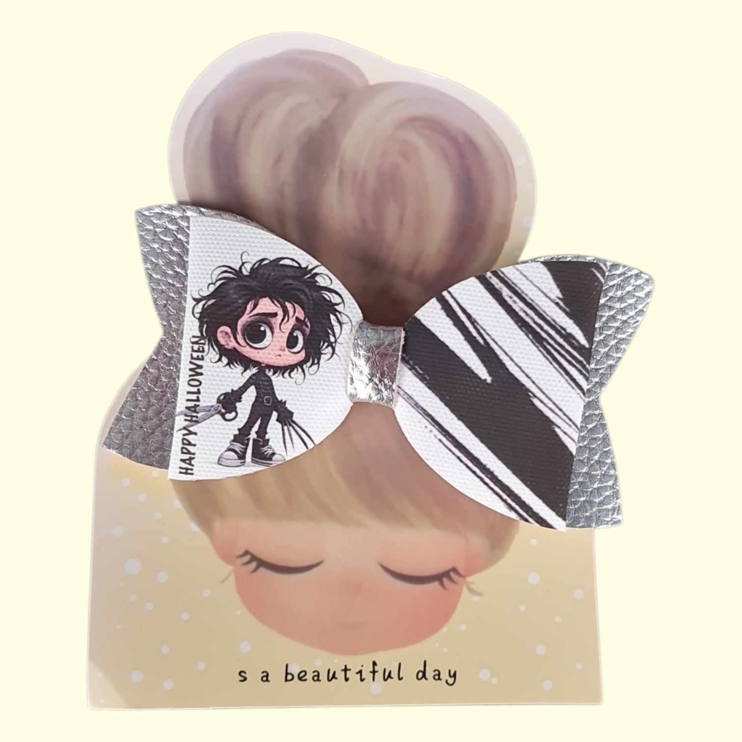Halloween Edward Scissorhands Standard Hair Bow