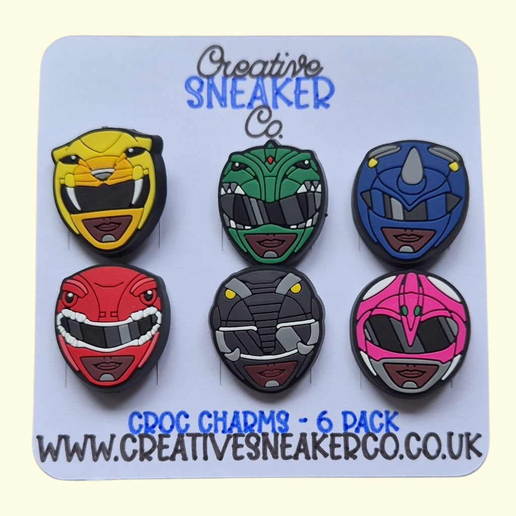 Power Rangers Crocs Charms x6