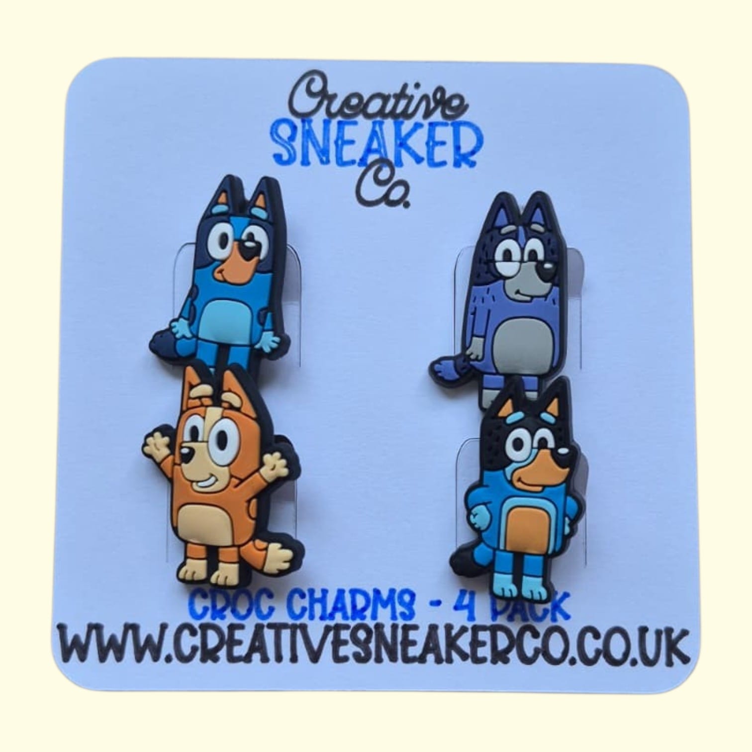 Bluey Crocs Charms x4