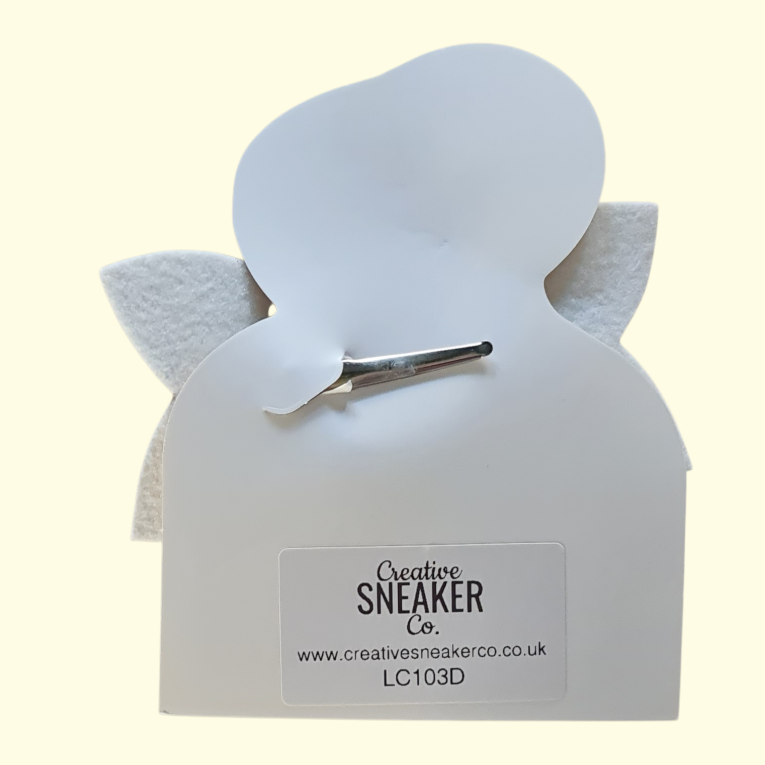 Ivory and Green Hair Bow