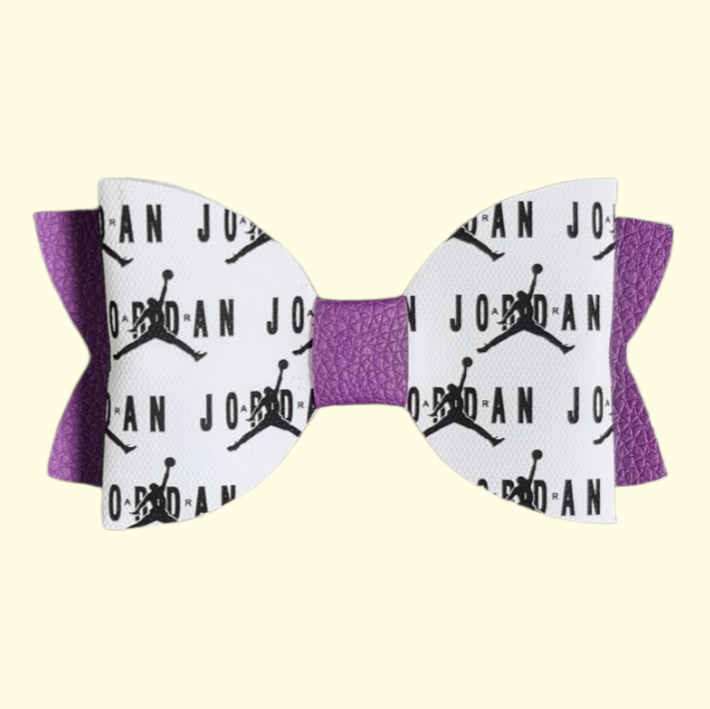 Jumpman Purple Hair Bow