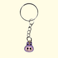 Labubu Face Purple Keyring
