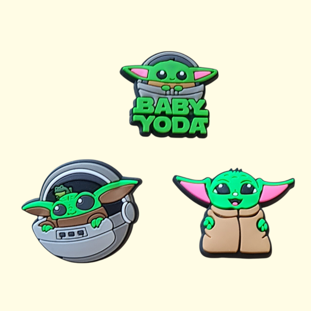 Baby Yoda Crocs Charms x3