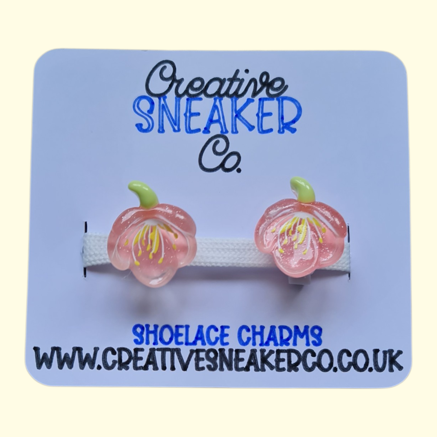 Flower Pink Shoelace Charms