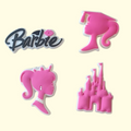 Barbie Crocs Charms x4