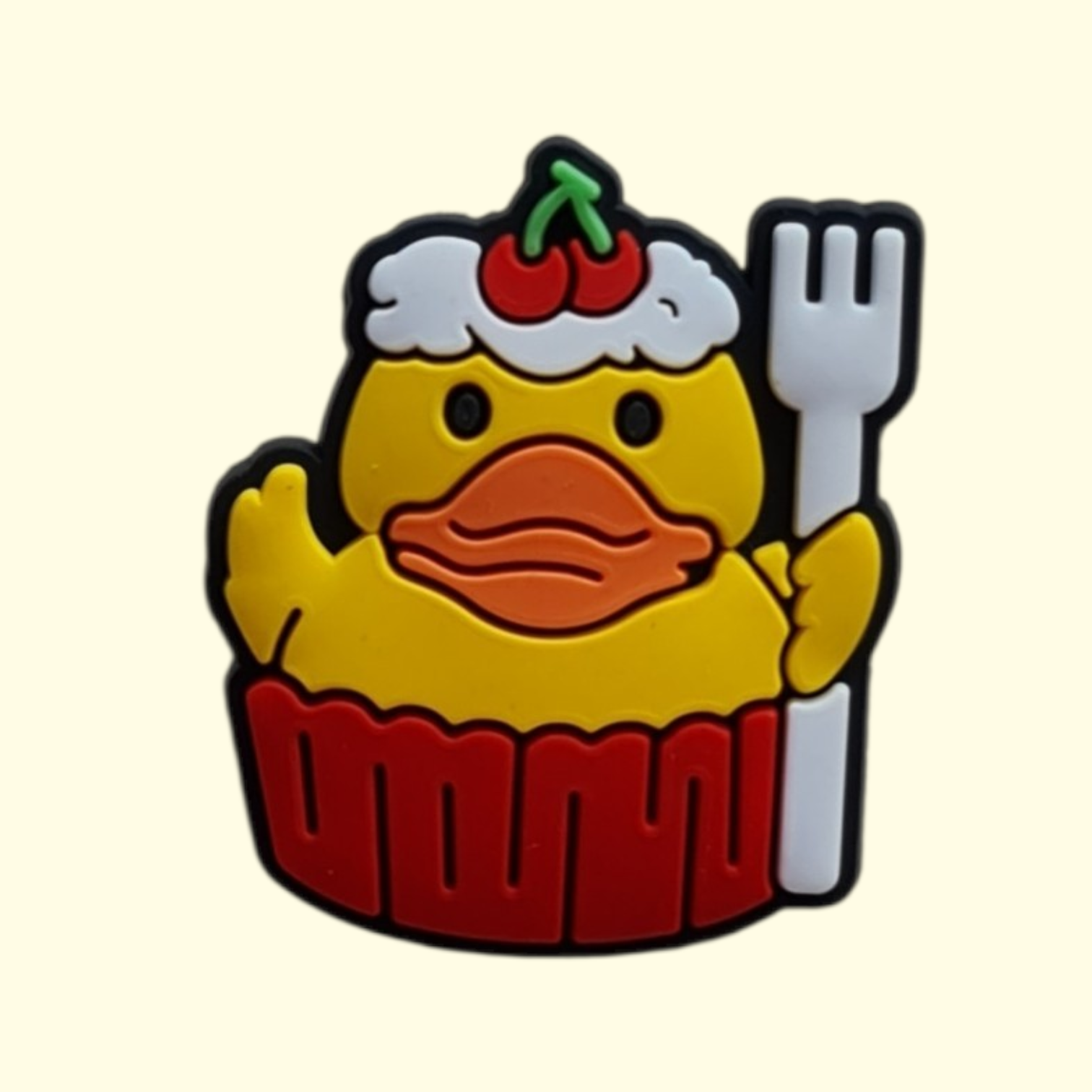 Duck Cupcake Pin Badge