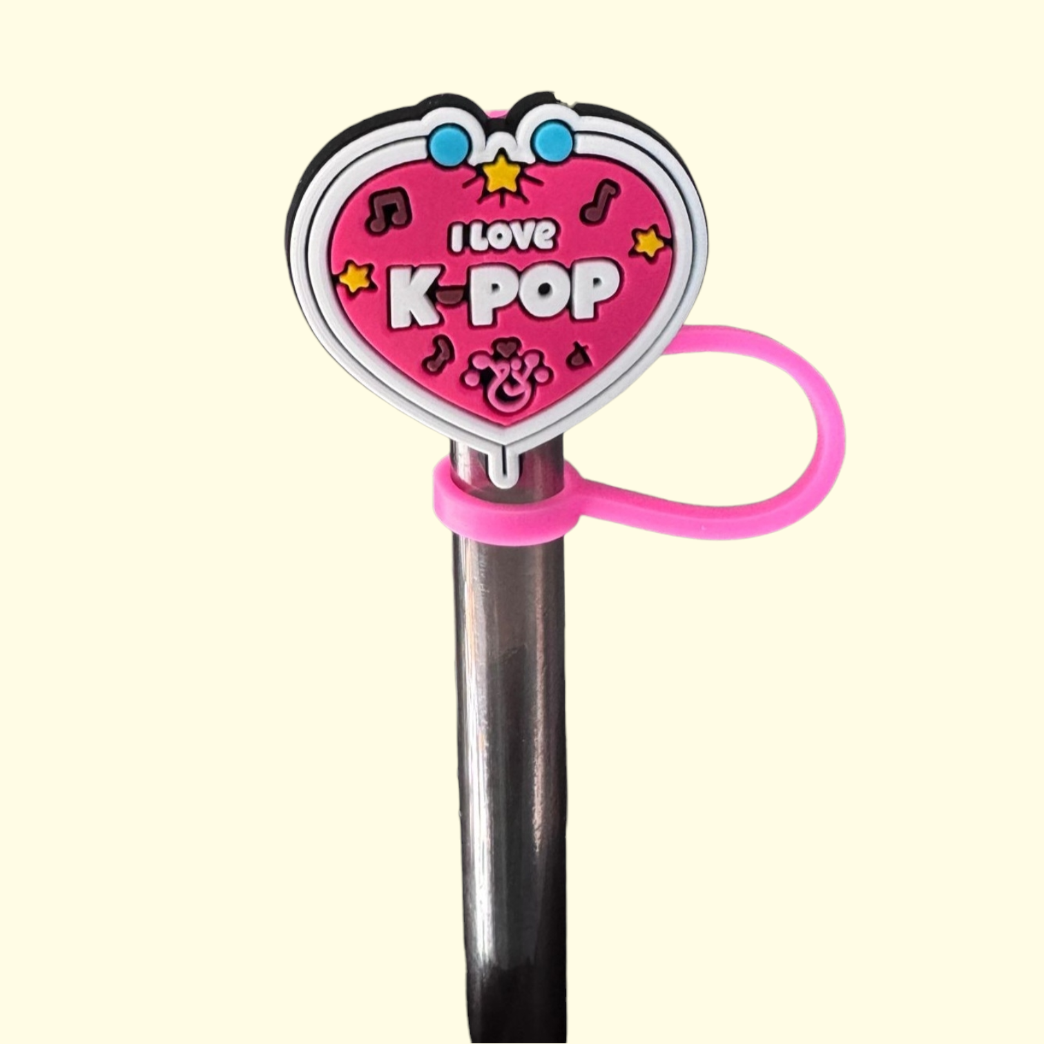 Kpop Love Straw Topper