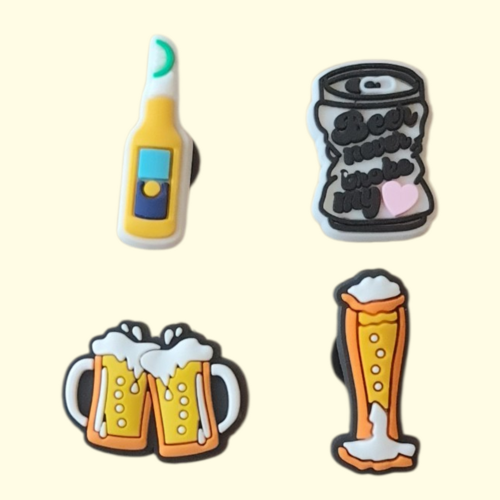 Beers Crocs Charms x4