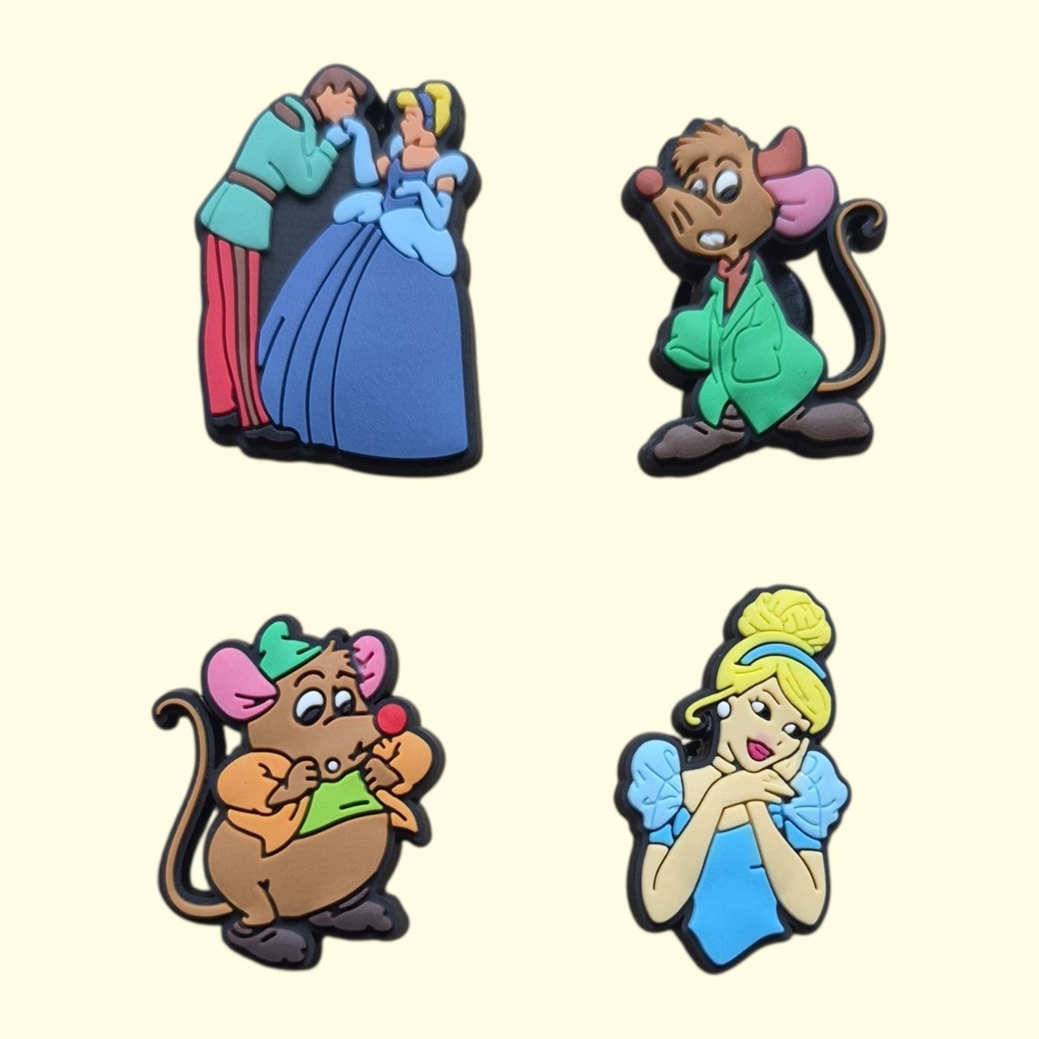 Princess Cinderella Crocs Charms x4