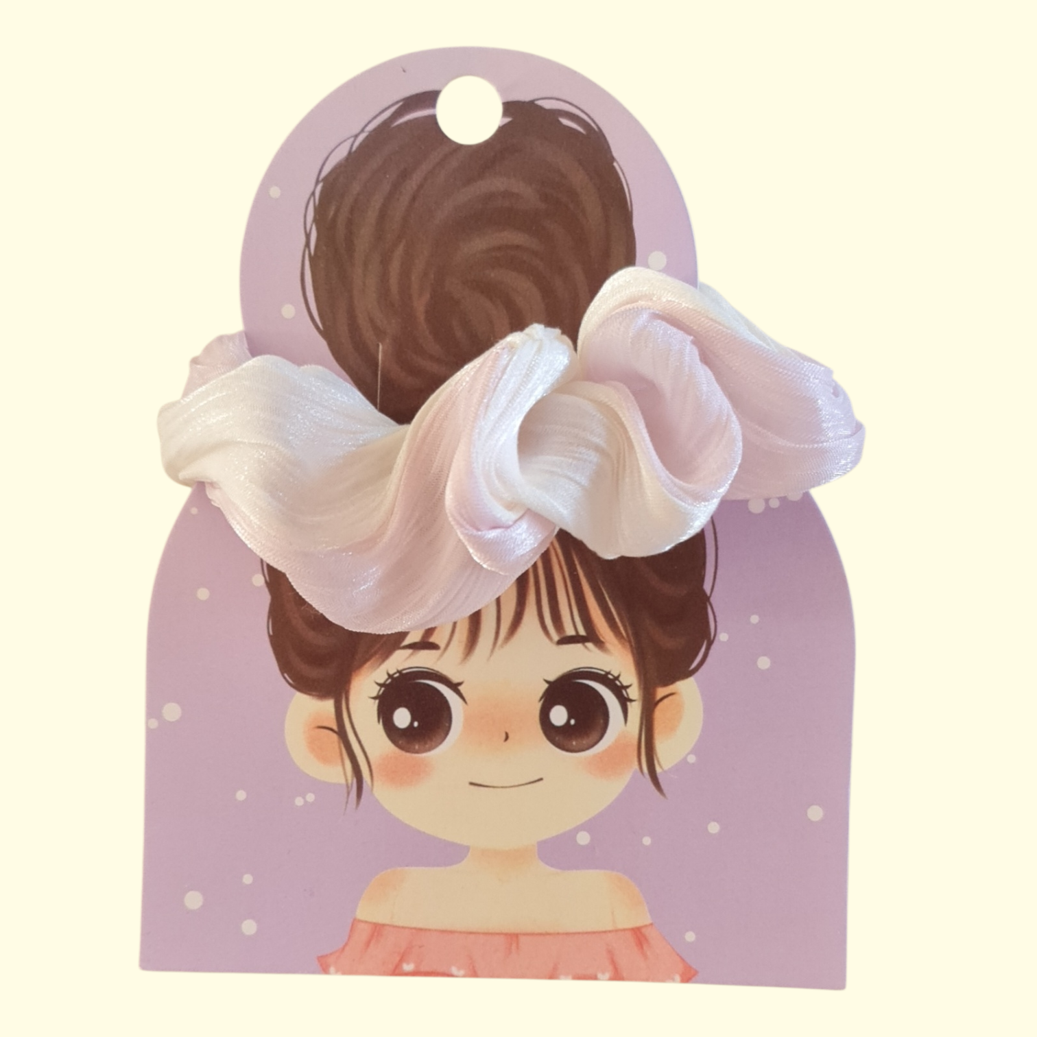 Swirl Pink Hair Scrunchie