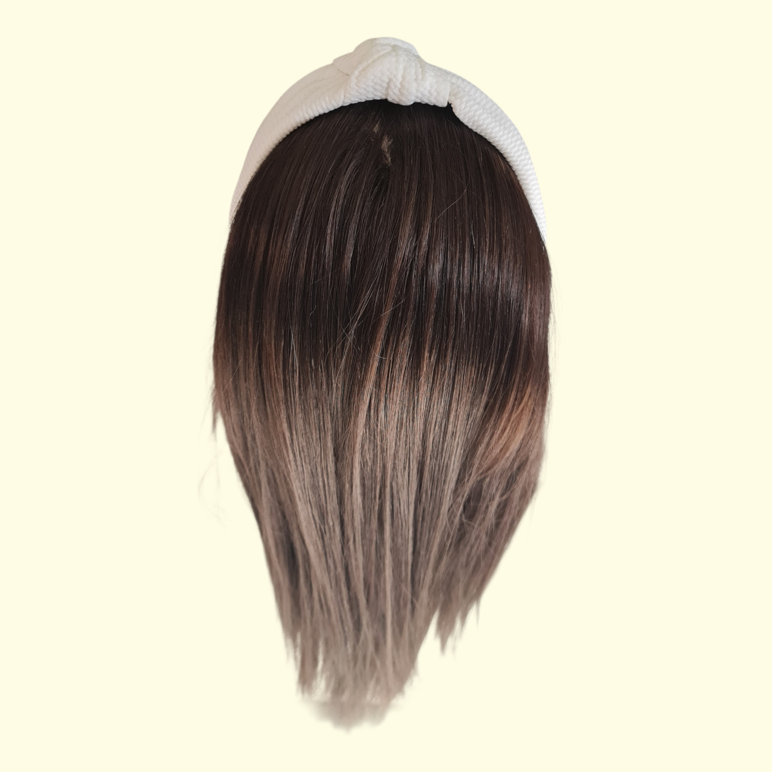 Wide Knot White Headband