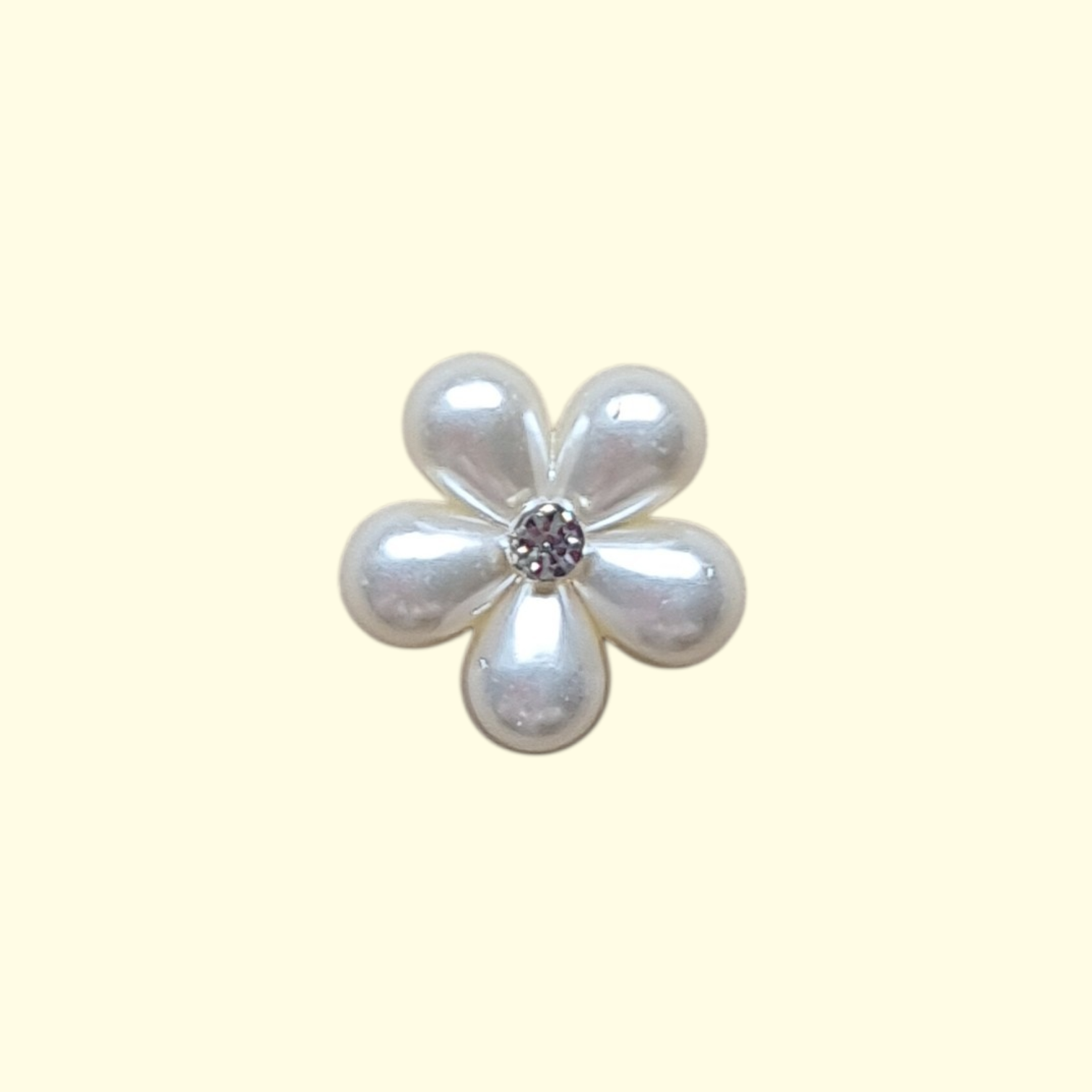 Pearl Flower Crocs Charms x4