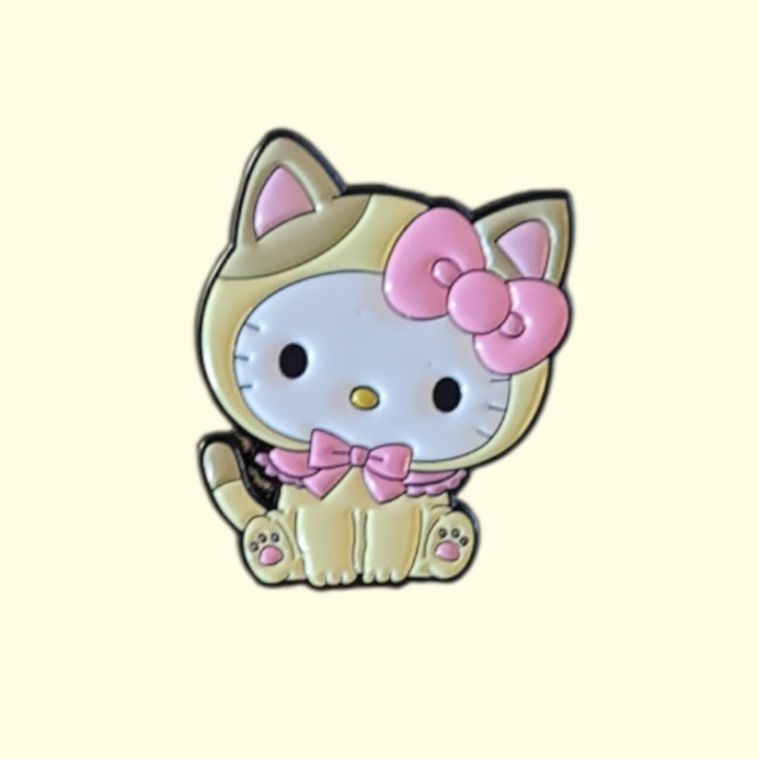 Hello Kitty Yellow Pin Badge