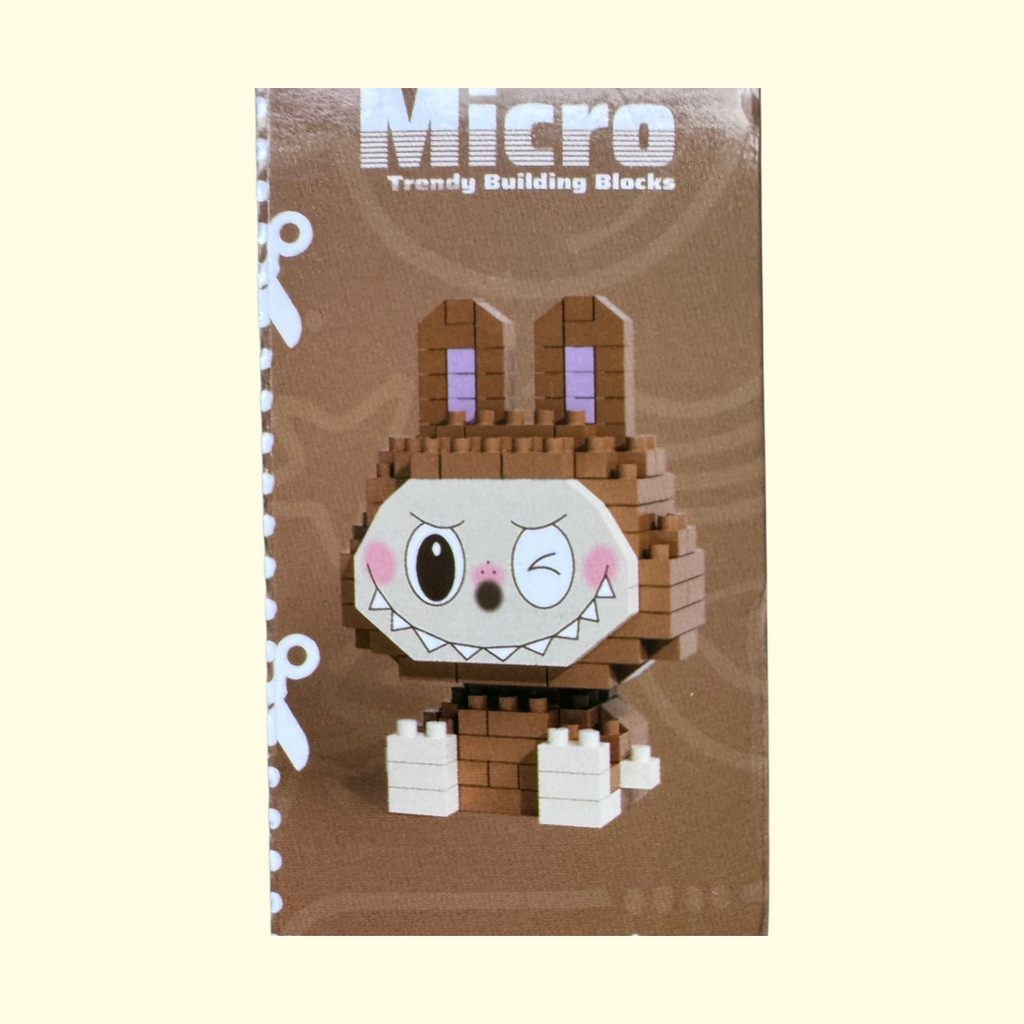 Labubu Micro Bricks Brown