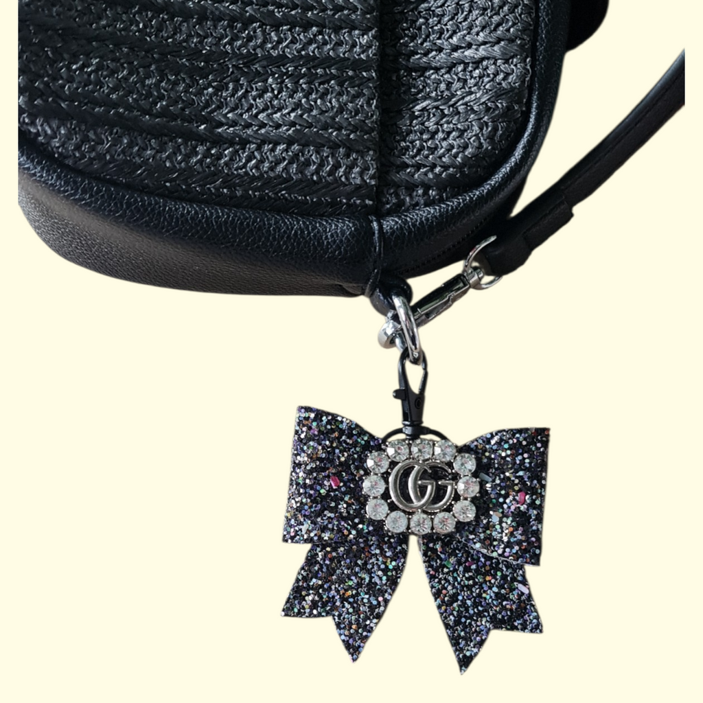 Black Silver Silver Gucci Bag Charm