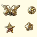 Gold Butterfly Crocs Charms x4