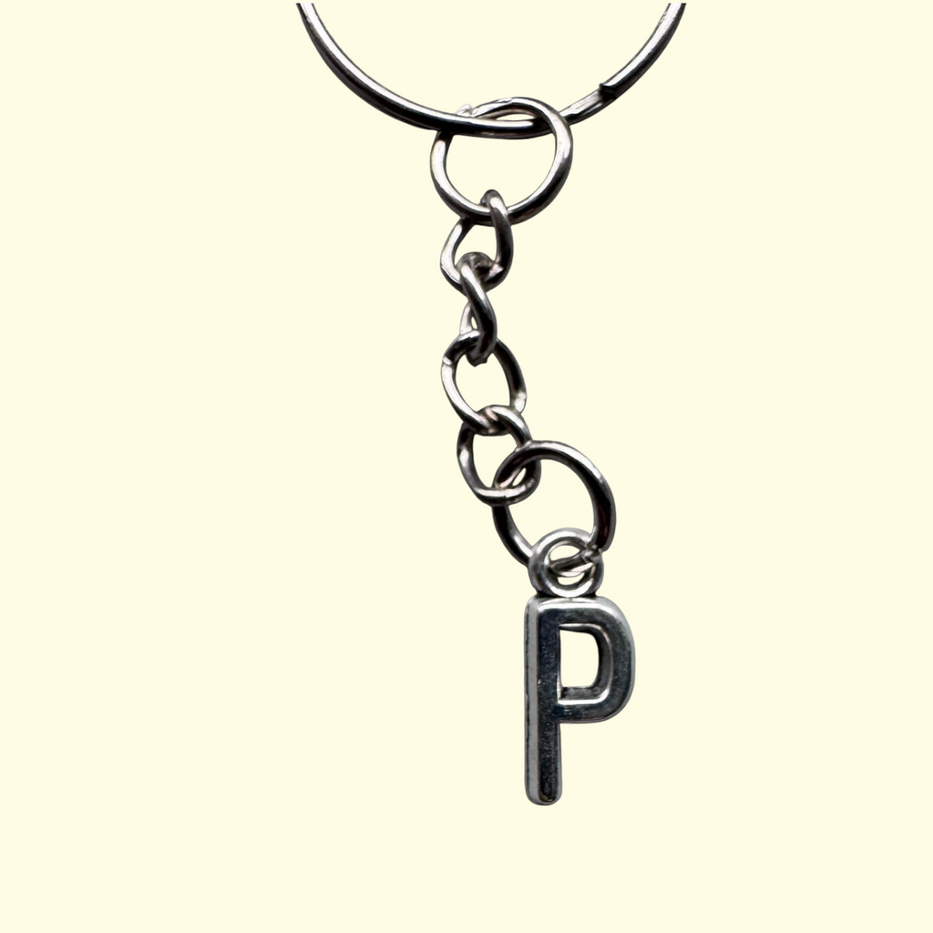 Letter P Keyring