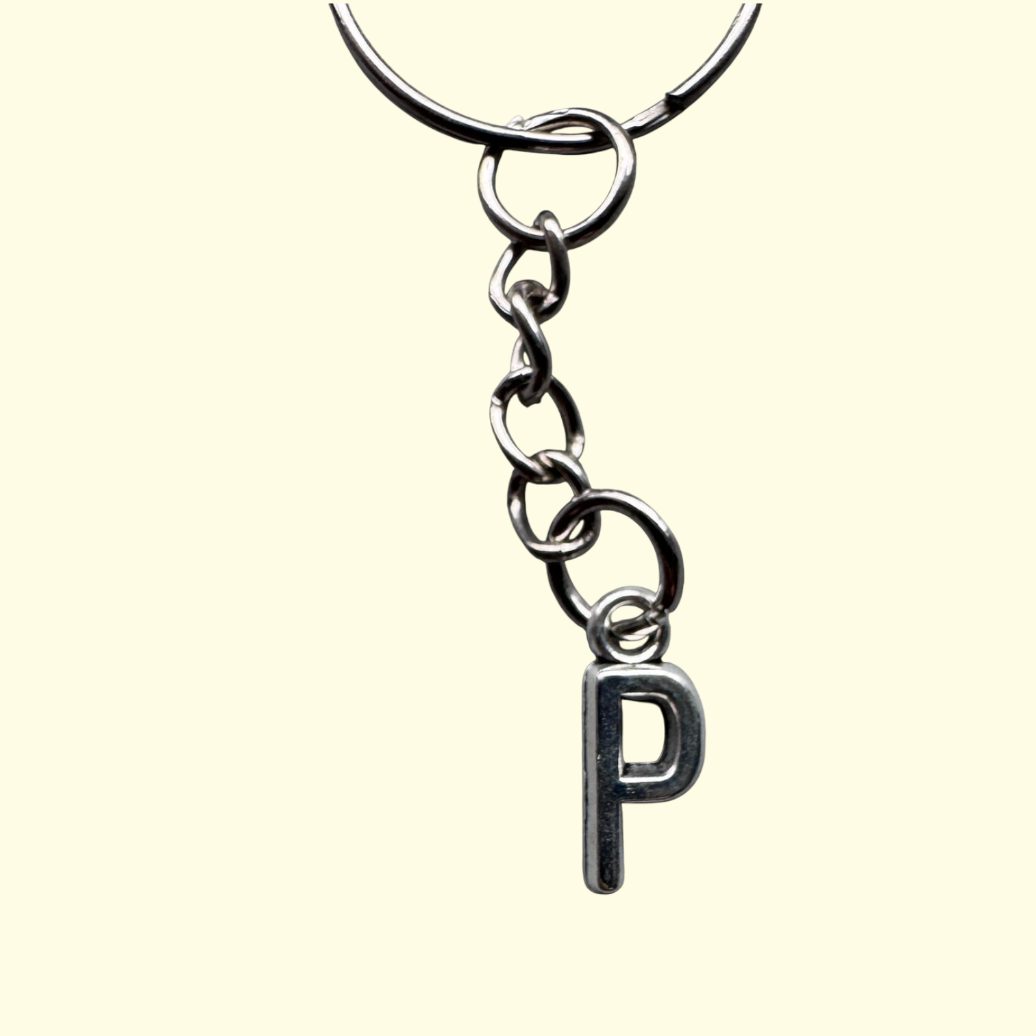 Letter P Keyring