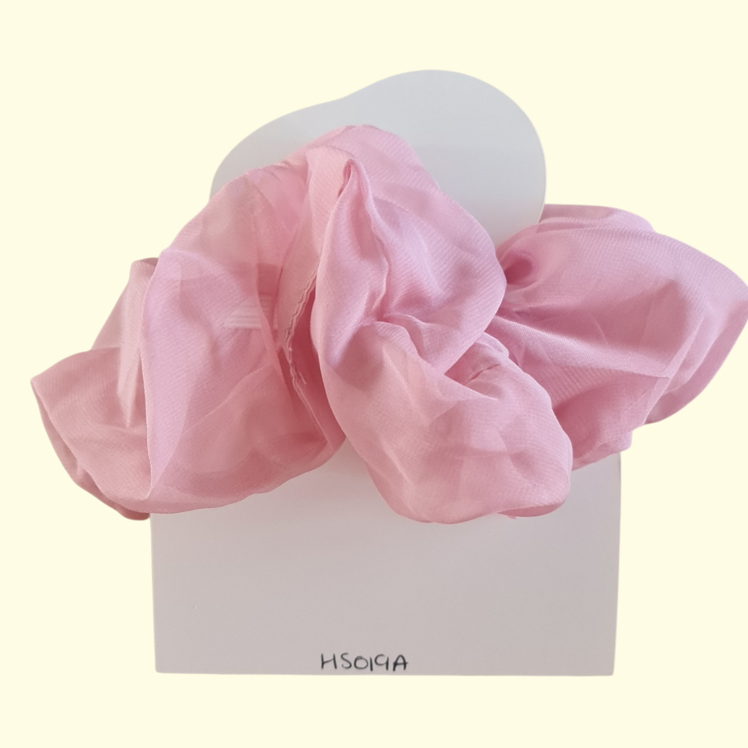 Puff Pink Hair Scrunchie