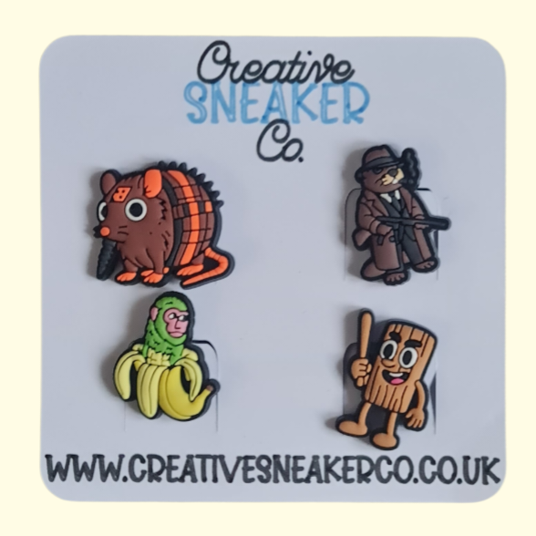 Italian Brain Rot Crocs Charms x4