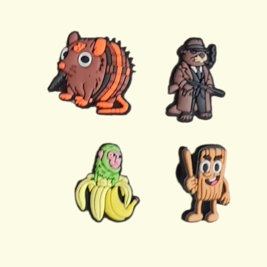 Italian Brain Rot Crocs Charms x4